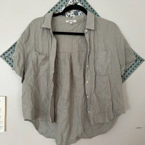 Sea Green Madewell Blouse
